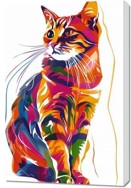 Obraz 60x90cm Nasycony Kot zdjęcie 1