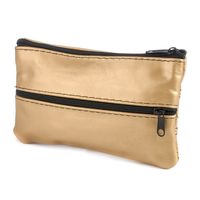 Etui Na Klucze Skórzane Duże Dwustronne Złote Pokrowiec G88