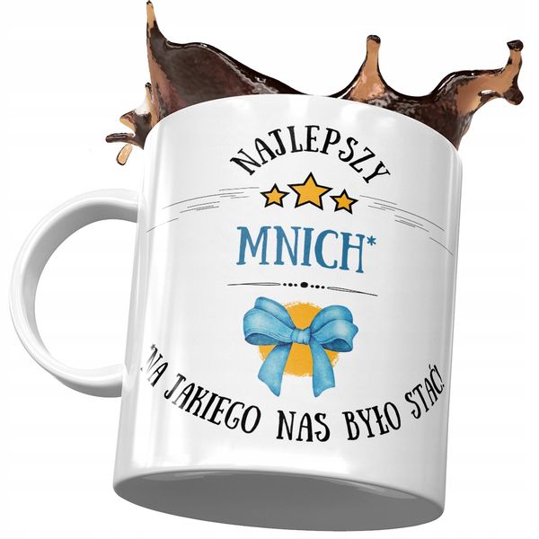 Kubek Dla Mnicha Najlepszy Mnich Prezent Z Nadrukiem Ze Zdjęciem zdjęcie 1