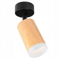 KINKIET LED GU10 SUFITOWY SPOT LAMPA DREWNO