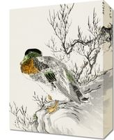 Obraz 30x40cm Mallard and Willow, Kashu Japoński Vintage