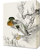 Obraz 30x40cm Mallard and Willow, Kashu Japoński Vintage