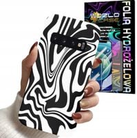 ETUI DO SAMSUNG S10 - ABSTRAKCJA ZEBRA MODNE WZORY DLA KOBIET + FOLIA