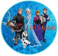 Opłatek na tort KRAINA LODU FROZEN Elsa Anna Postać Bajka Tekst Gratis