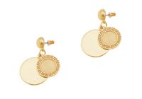 kolczyki monety na okrągłej blaszce (p21/wio/06au)