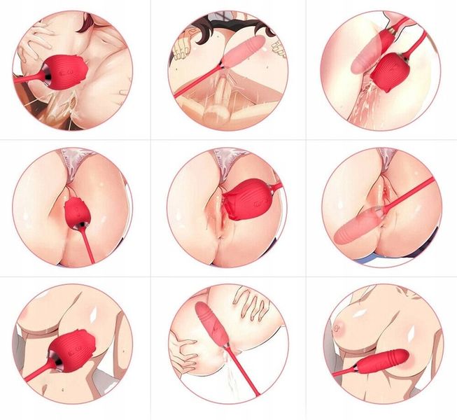 RÓŻA - SSĄCY MASAŻER, WIBRATOR ŁECHTACZKI zdjęcie 5