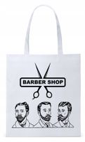 Dla Fryzjera Fryzjerki Torba Eco Biała Shopper Z Nadrukiem Ze Zdjęciem