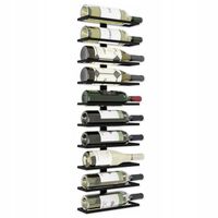 REGAŁ NA WINO METALOWY WISZĄCY NA 10 BUTELEK STOJAK BUTELKI ALKOHOLE