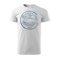 Koszulka z samochodem BMW 323 rekin męska biała REGULAR S