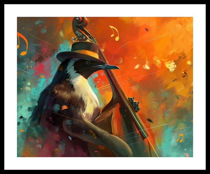 Plakat 50x40cm Pingwinia Nuta zdjęcie 3