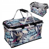 KOSZ PIKNIKOWY KOSZYK TERMICZNY NA PIKNIK ZAKUPY SKŁADANY TORBA DUŻY