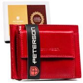 mały portfel-banknotówka ze skóry naturalnej - peterson