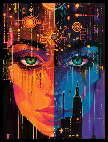 Plakat 30x40cm Cyfrowa Psyche na Arena.pl