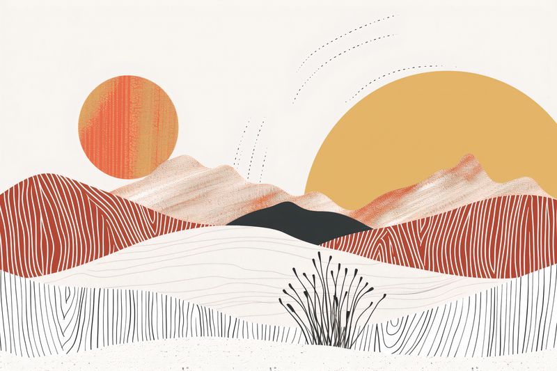 Plakat 60x40cm Roztańczone Słońce zdjęcie 1