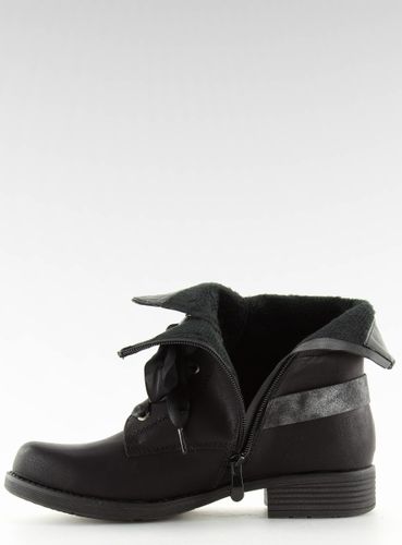 Botki sznurowane workery czarne 17103-2 BLACK - 41 na Arena.pl