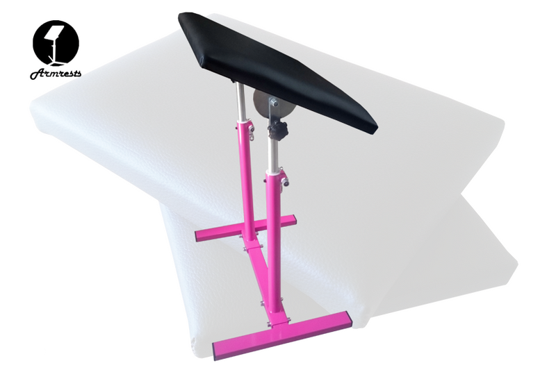 Podnóżek do tatuażu – regulowany podwójny H2 (PINK) zdjęcie 2
