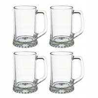 SZKLANKA DO PIWA z uchem KUFEL 4 szt. 320ml ZESTAW