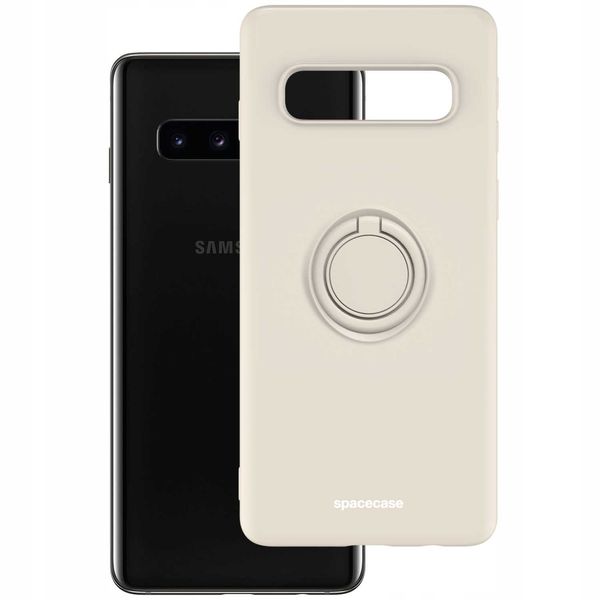 Spacecase Silicone Ring Galaxy S10+ Bone zdjęcie 2