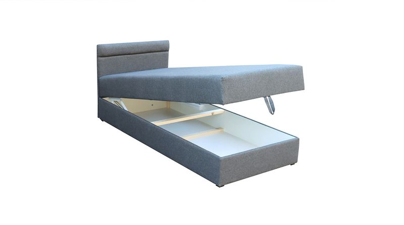 ARN201-W2 Nowe Łóżko Tapczan 80x190 80/190 z materacem i pojemnikiem zdjęcie 5