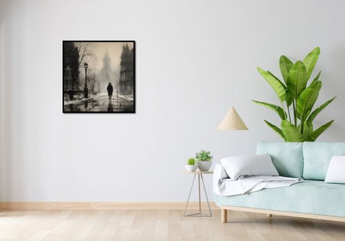 Plakat 70x70cm Mgła nad Londynem na Arena.pl
