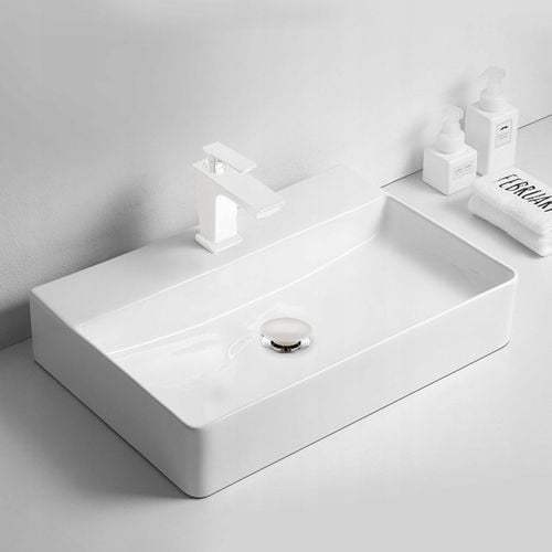 AQUAUNO KOREK UMYWALKOWY KLIK KLAK BEZ PRZELEWU CERAMICZNY BIAŁY model na Arena.pl