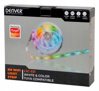 DENVER TAŚMA LED LEDY 5M RGB KOLOROWA WI-FI TUYA