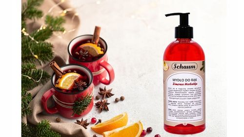 Mydło w płynie do rąk KREMOWE Wydajne Jabłko Cynamon Jesienne Zimowe 500ml na Arena.pl