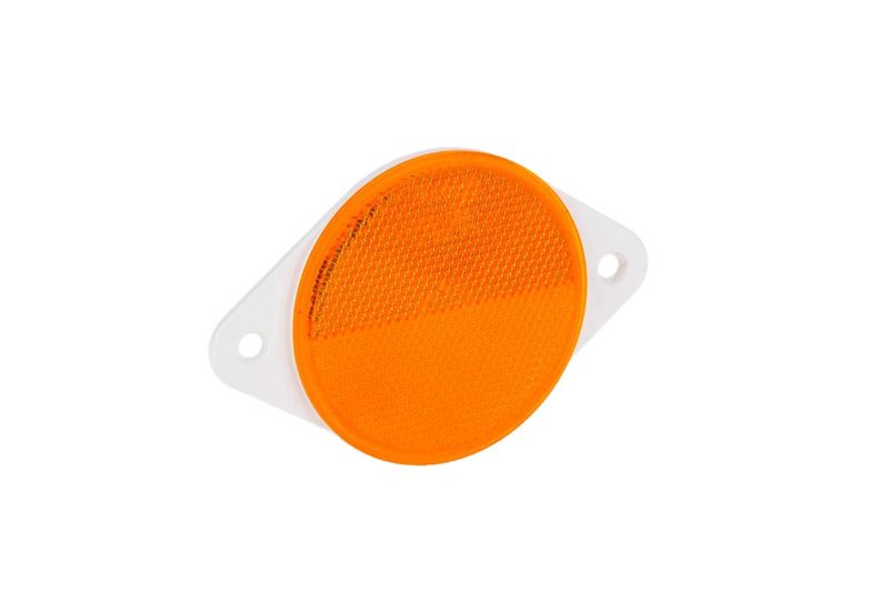 Odblask okrągły żółty 78mm przykręcany (DOB039Z) zdjęcie 1