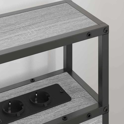 Zagłówek do przechowywania z półką Szary dąb sonoma 90 cm na Arena.pl