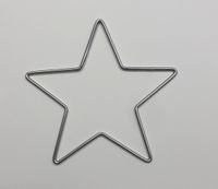 Obręcz metalowa GWIAZDKA SREBRNA do łapacza 17,5cm