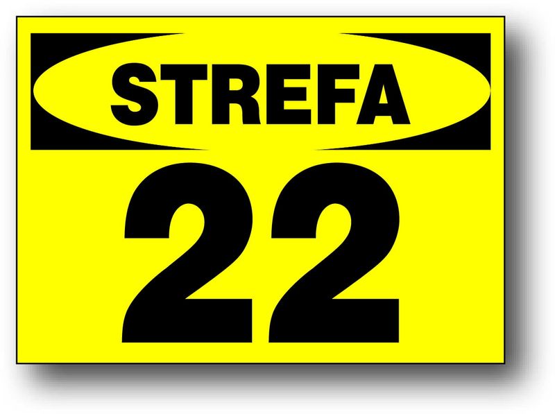 SZW-6 ZNAK TABLICA - 22 STREFA ZAGROŻENIA WYBUCHEM zdjęcie 1