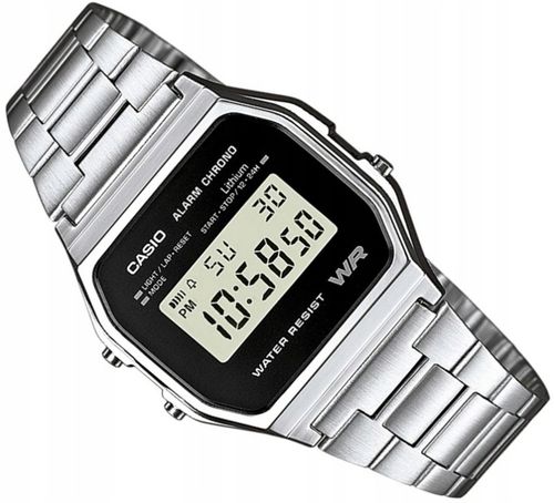 ORYGINALNY ZEGAREK VINTAGE CASIO A158WEA-1EF RETRO SPORT DIGITAL LED + BOX na Arena.pl