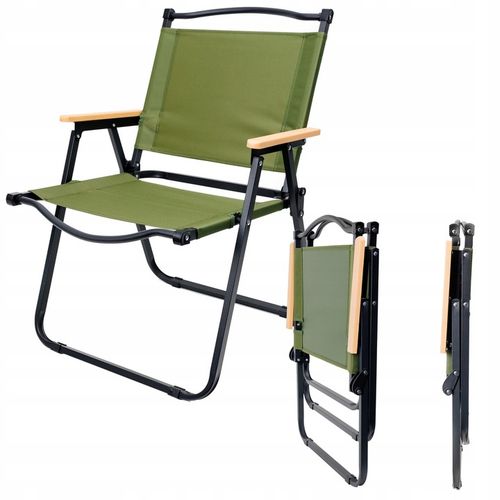 KRZESŁO SKŁADANE OGRODOWE KRZESEŁKO TURYSTYCZNE KEMPINGOWE Z OPARCIEM na Arena.pl