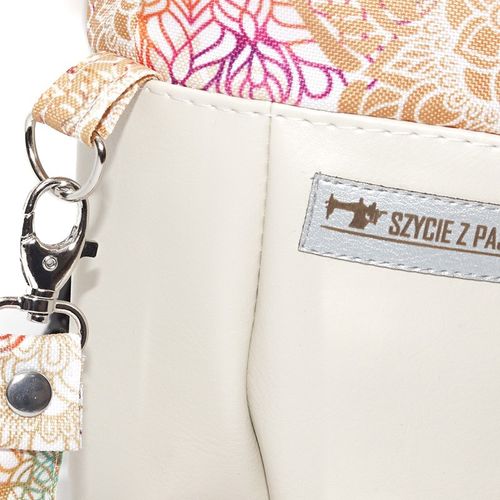 Torebka Sakiewka Kremowa z Motywem Mandali – Handmade na Arena.pl