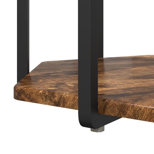 Stolik boczny  2 szt. z dymionego dębu, z drewna inżynieryjnego i metalu na Arena.pl