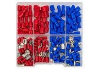 zestaw końcówek konektorowych izolowanych 150 sztuk - be 00190/150