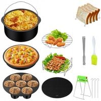 ZESTAW XXL 13 AKCESORIÓW DO FRYTKOWNICY 7" DO PIECZENIA CIASTA PIZZY
