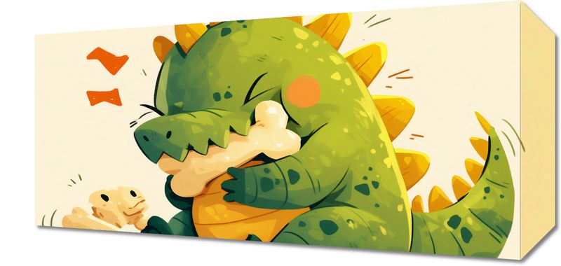 Obraz 40x20cm Uroczy Dinozaur zdjęcie 1