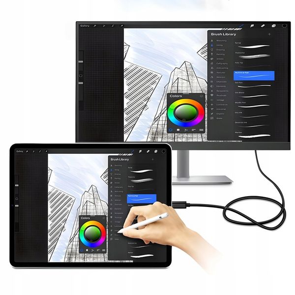 KABEL USB-C 3.1 TYP C DO HDMI 4K ADAPTER MHL 200CM zdjęcie 6