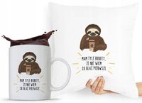 Zestaw Poduszka + Kubek Śmieszny Zabawny Prezent Z Nadrukiem Ze Zdjęciem