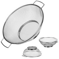 KADAX Sitko Durszlak Cedzak 21,5 cm Sito Stalowe Nierdzewne Do Warzyw