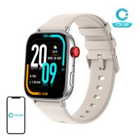 Smartwatch COLMI C8 Max 1.83" Metalowy Srebrny Cienki Ekran