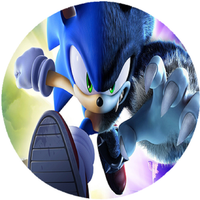 Opłatek na tort Sonic Szybki Błyskawica Postać Bajkowa Urodziny