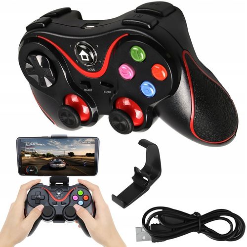 BEZPRZEWODOWY GAMEPAD PAD DO TELEFONU ANDROID PC iOS KONTROLER Z UCHWYTEM na Arena.pl