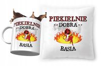 Zestaw Dla Basi Barbary Poduszka Kubek Na Prezent Z Nadrukiem Ze Zdjęciem