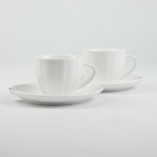 ZESTAW FILIŻANEK Z TALERZYKAMI NA PREZENT 100 ML PORCELANA DO KAWY HERBATY na Arena.pl