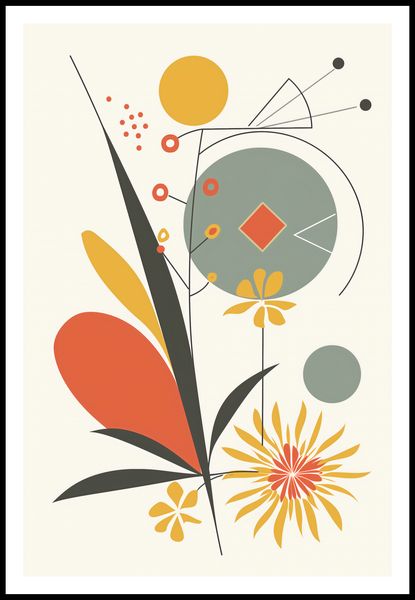 Plakat 61x91,5cm Geometryczny Ogród zdjęcie 3
