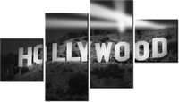 90CM 160 OBRAZ 4 ELEM NIGHT IN HOLLYWOOD ŚCIENNY