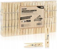 2 x 120SZT. BAMBUSOWE SPINACZE DO BIELIZNY KLAMERKI