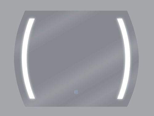 Lustro Ścienne Led 60 X 80 Cm Srebrne Arques na Arena.pl